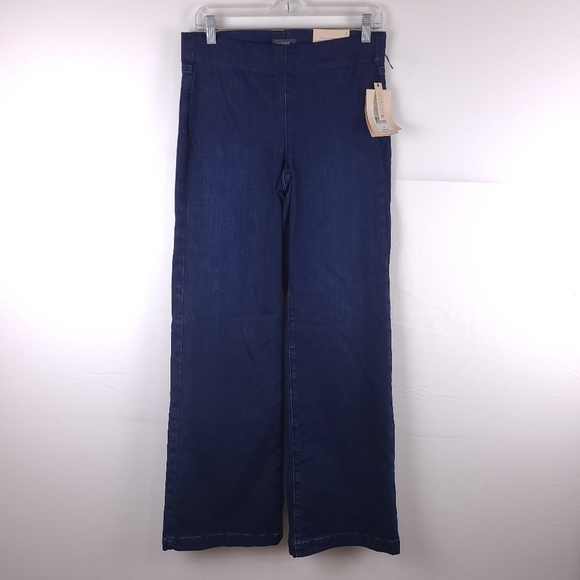 NYDJ Denim - NWT NYDJ Wide Leg Dark Wash Jeans Size 2